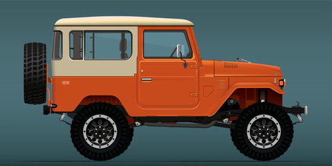 Retro off road vehicle © Ilya