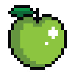 Obraz premium Green Apple Pixel