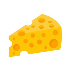 cheese emoji icon flat vector