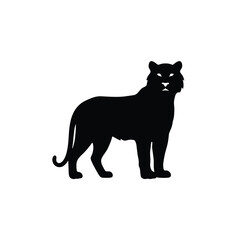 Standing Tiger Silhouette – Front View