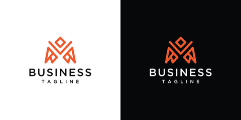 M letter sign logo vector template illustration