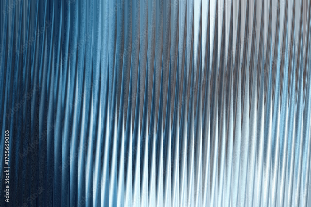 Poster a closeup abstract view of a textured surface with vertical ribbed patterns in shades of blue and si