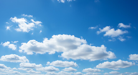 Fototapeta premium Blue sky with calm clouds 