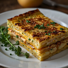 Egg and Potato Tortilla Wedge