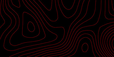 Futuristic Abstract Energy Mesh with Glowing Red Neon Wave Contours and Digital Topographic Mapping Vector Wallpaper