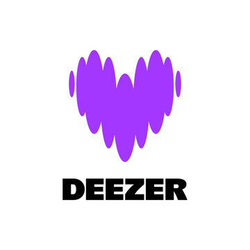 deezer icon or deezer logo isolated on transparent background