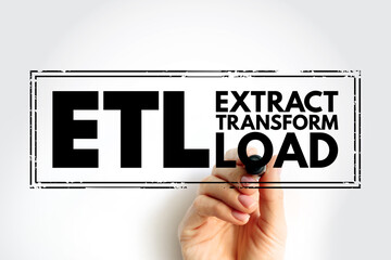 ETL - Extract Transform Load is a three-phase process where data is extracted, transformed and...