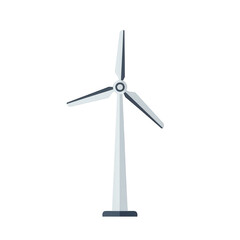 Simple wind turbine icon isolated on transparent background