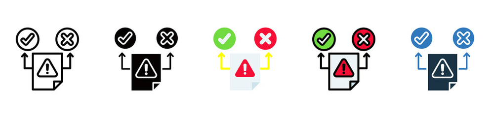 Decision Making icon multiple style 