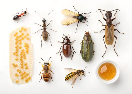 set of insects - Powered by Adobe