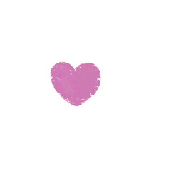A pink heart
