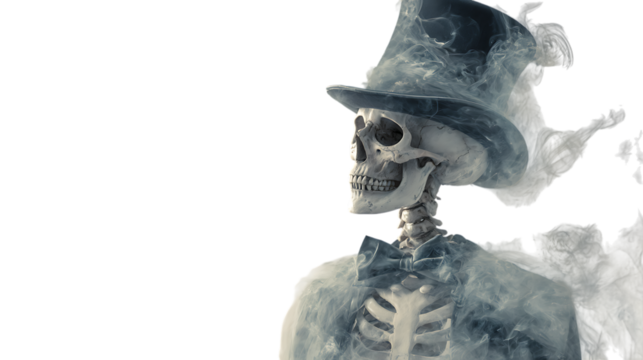 skull and crossbones isolated on white background