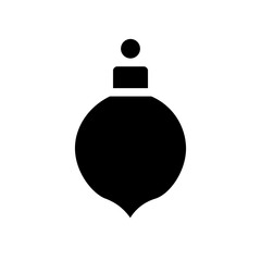 Obraz premium bauble glyph icon