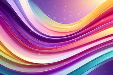Abstract colorful waves background with a smooth gradient and sparkling highlights