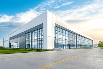 Sleek building powered by clean�hydrogen energy.