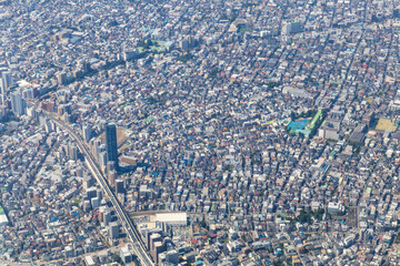 東京都豊島区高松付近を空撮
