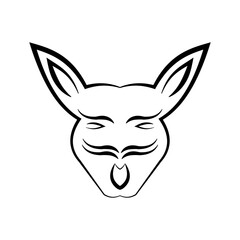 Fototapeta premium fox head vector