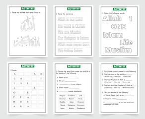Islam Religion Activity Worksheets – Fun Learning Pages for Kids