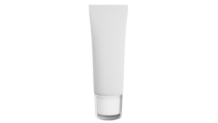 Cosmetic Cream Tube Mockup on Minimal Background | 3D Rendering for Branding and Packaging Design