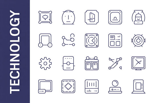 A diverse set of colorful social media icons for web communication and business design