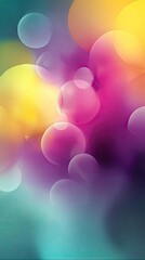 Colorful abstract background with blurry circles