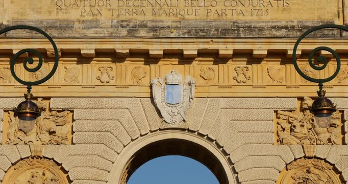 The Triumpal arch of Montpellier. Avenue Foch, Montpellier, Herault department, France.
