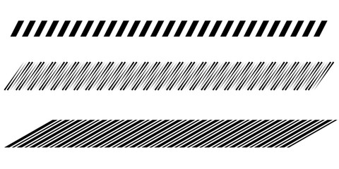 Tilt diagonal strip with abstract geometric line border divider dashed tape slash grid isolated decorative design for contemporary creative templates