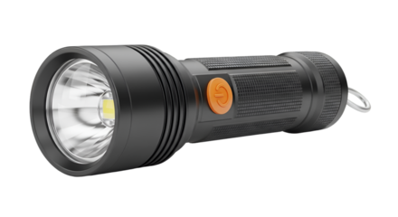 Senter Led Hitam Pencahayaan Kuat Untuk Petualangan