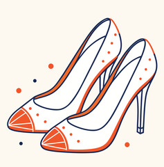 Vector illustration of various shoes, boots, and sneakers for sports and fashion