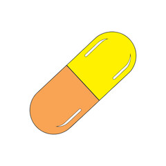 vector illustration of a pill