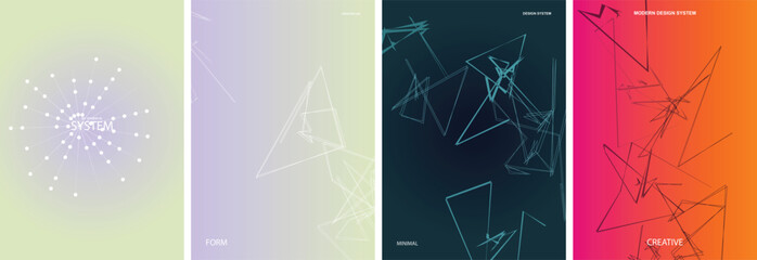 Abstract Geometric Vector Poster Background Design