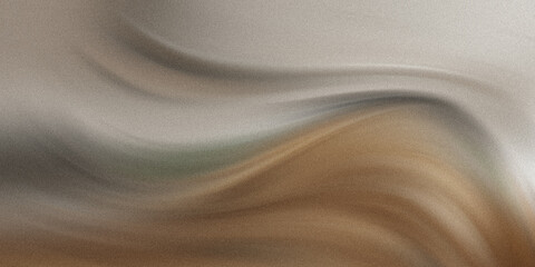 Abstract flowing waves of light and shadow create a textured, grainy background with earthy tones of brown and beige