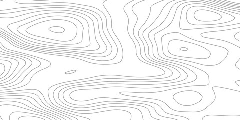 Abstract Topography Line Map Illustration on White Background - Clean Elevation Drawing Texture for Modern Web, App, and Motion Backgrounds