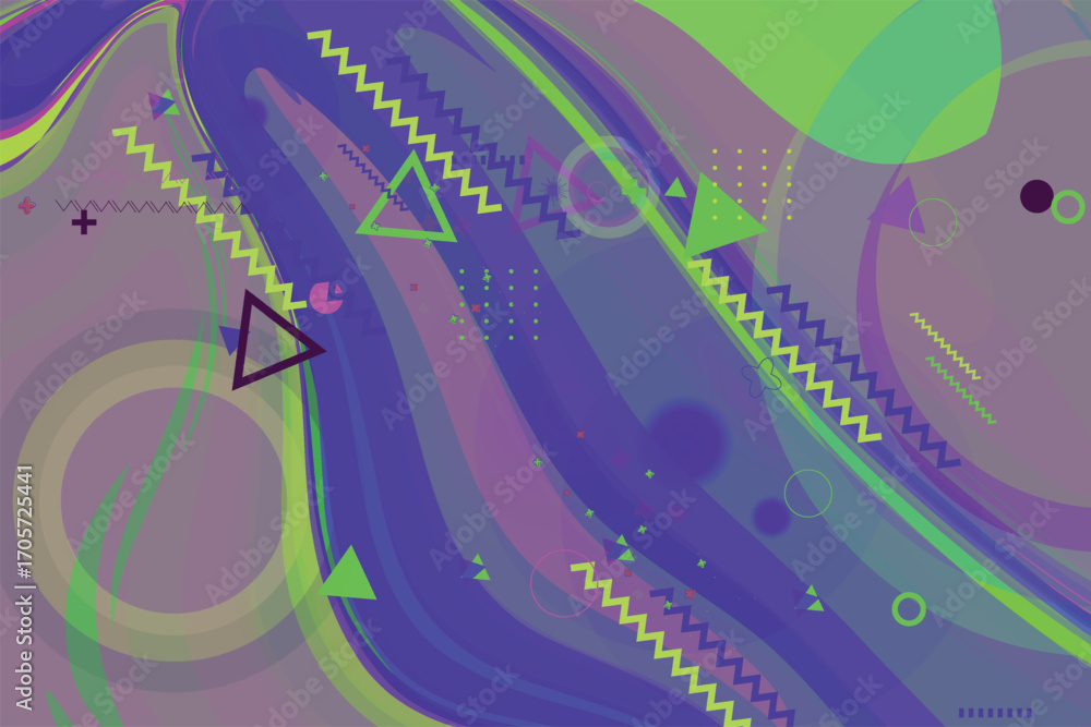 Poster abstract geometric background with colorful elements. vector illustration. eps 10.