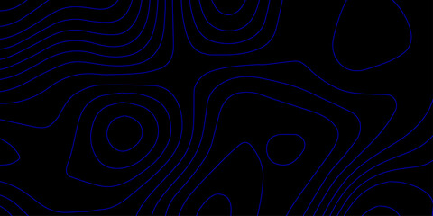 Elegant Dark-Themed Vector Background with Abstract Blue Contour Lines Creating Depth and Movement for Professional Digital Projects and Presentations