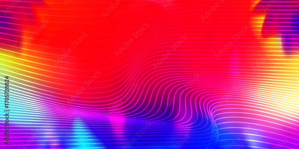 Poster a fluid gradient abstract background with color flow and motion of a wavy liquid lines.vector illust
