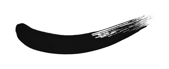 Fototapeta premium black watercolor background. Artistic hand paint. Isolated on transparent background.