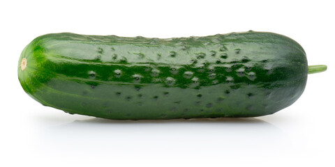 Fresh cucumber isolated on white background