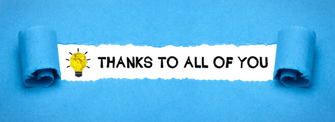 Thanks To All Of You 