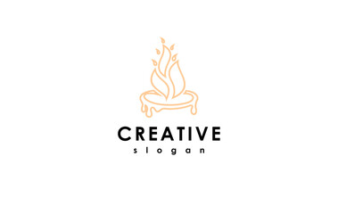 company logo design candle