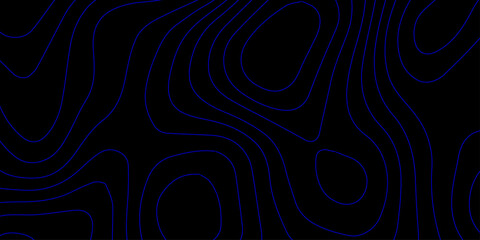 Detailed Blue Contour Line Mapping Design with Topographic Elevation Effects and Futuristic Abstract Background for Modern Digital Projects
