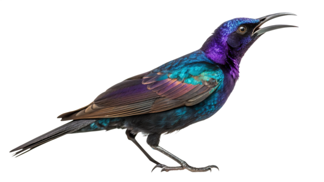 peacock isolated on white background