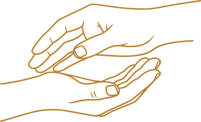 Obraz premium Hands Offering Comfort and Support