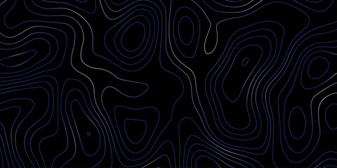 Innovative Topographic Line Patterns with Flowing Organic Waves on Dark Elegant Background for Professional Design Use