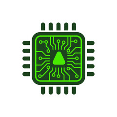 vector illustration of a green eco symbol