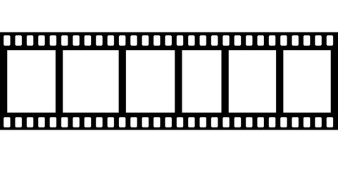Video frame strip , film strip, negative, reel, photo reel, video reel, photography, photo negative border 