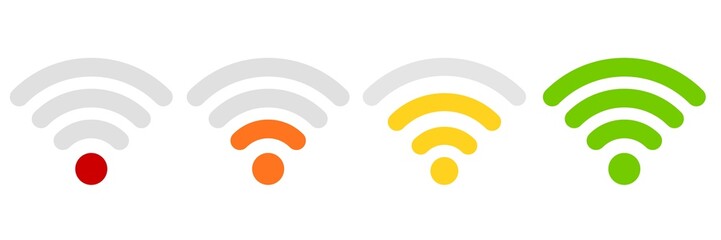 Set of Wi-Fi icons 