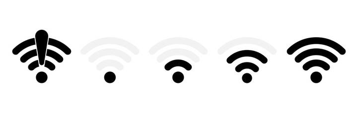 Set of Wi-Fi icons 