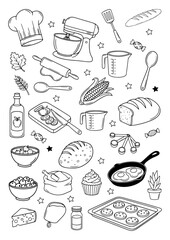 Culinary sticker set