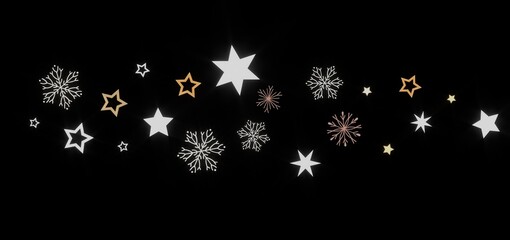 Beautiful winter design with stars and snowflakes. Perfect for holiday cards, backgrounds, and more!